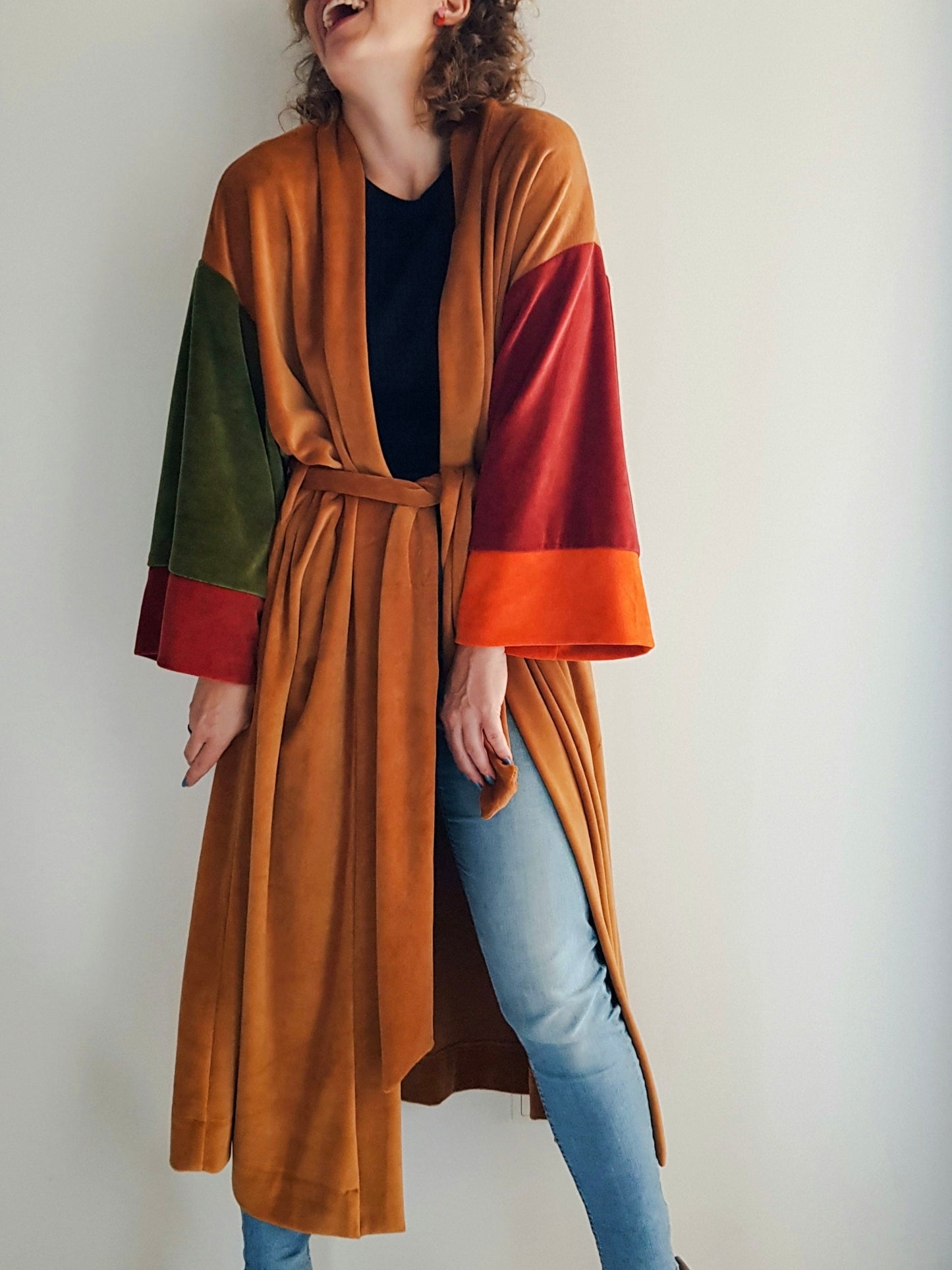 Kimono welurowe MAYUMI maxi