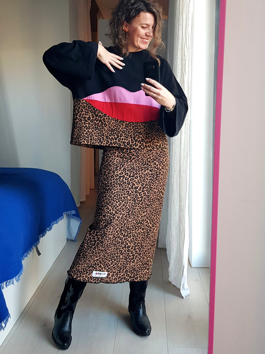 Spódnica w panterkę LEO