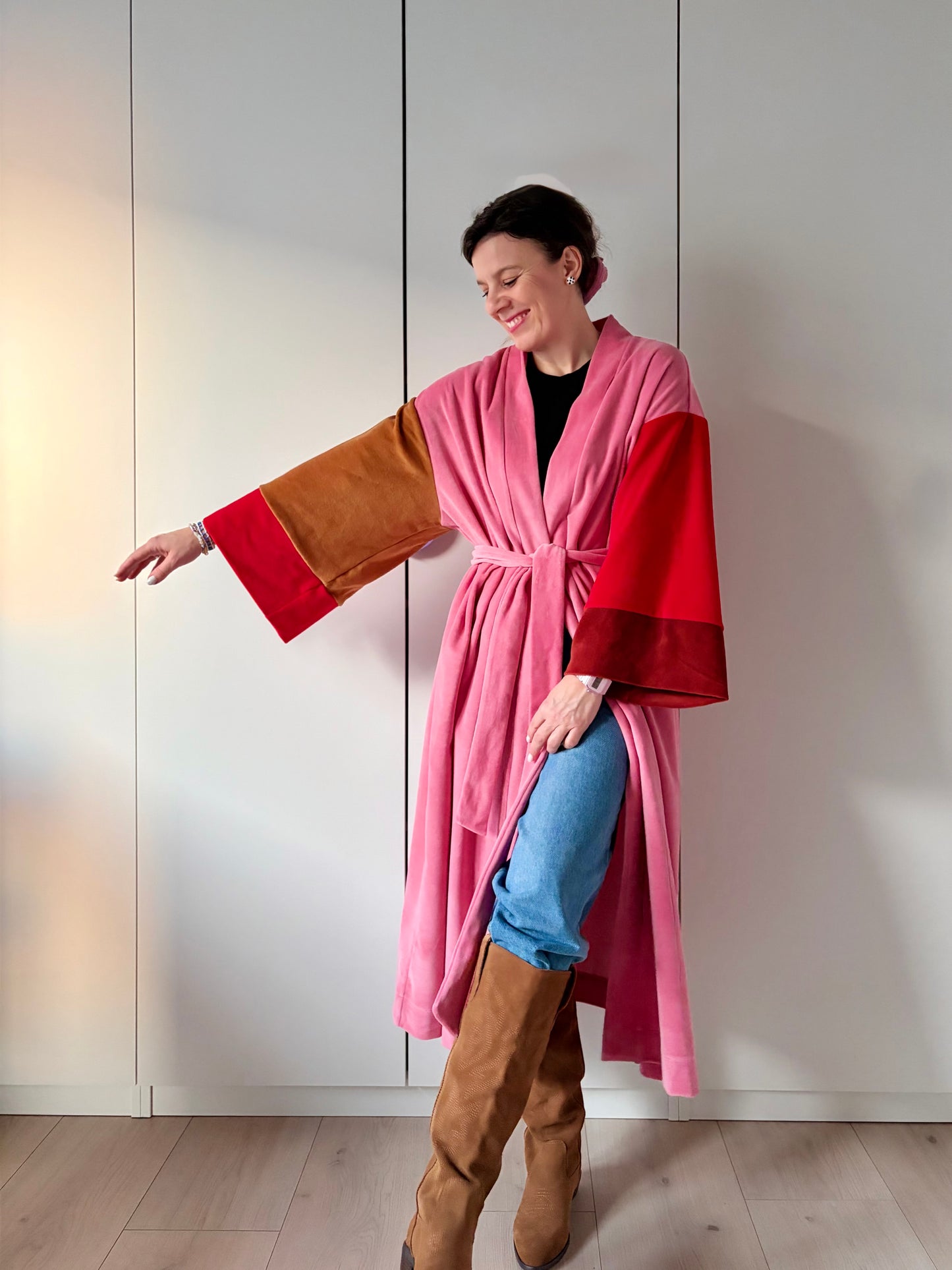 Kimono welurowe MAYUMI maxi